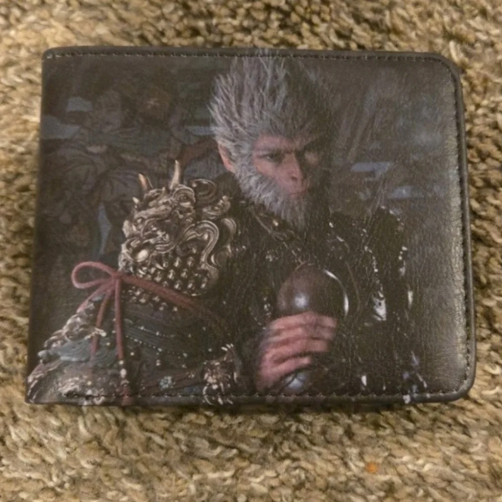 New Wu Kong monkey king anime manga leather wallet